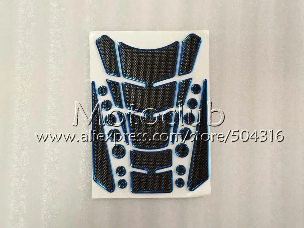 Углеродное волокно бак протектор для KAWASAKI NINJA ZZR400 00 01 02 03 ZZR 400 ZZR 600 ZZR600 04 05 06 07 3D Бензобак Кепки стикер - Цвет: No 17
