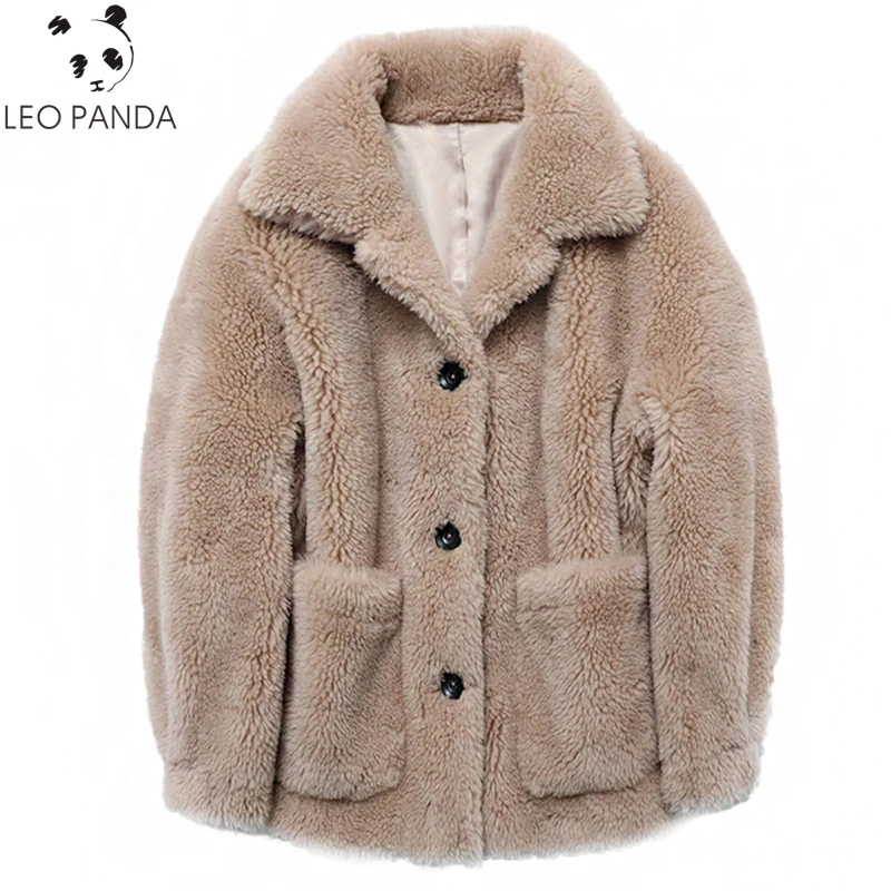 Buy Winter Real Wool Fur Coat Female Sheep Shearing