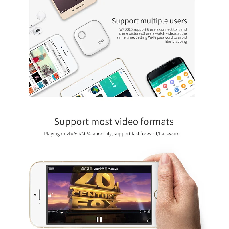  DM WFD015 32GB Wireless USB Flash Drives WIFI For iPhone/Android/PC Smart Pen Drive Memory Usb Stic