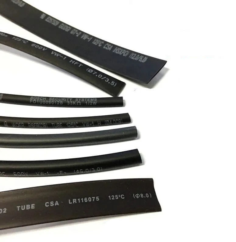 High quality heat shrinkable tube insulating tube black 1meter diameter