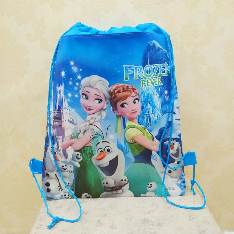  Disney princess children cartoon bag storage girl boy gift packet Frozen Elsa Swimming package cosm