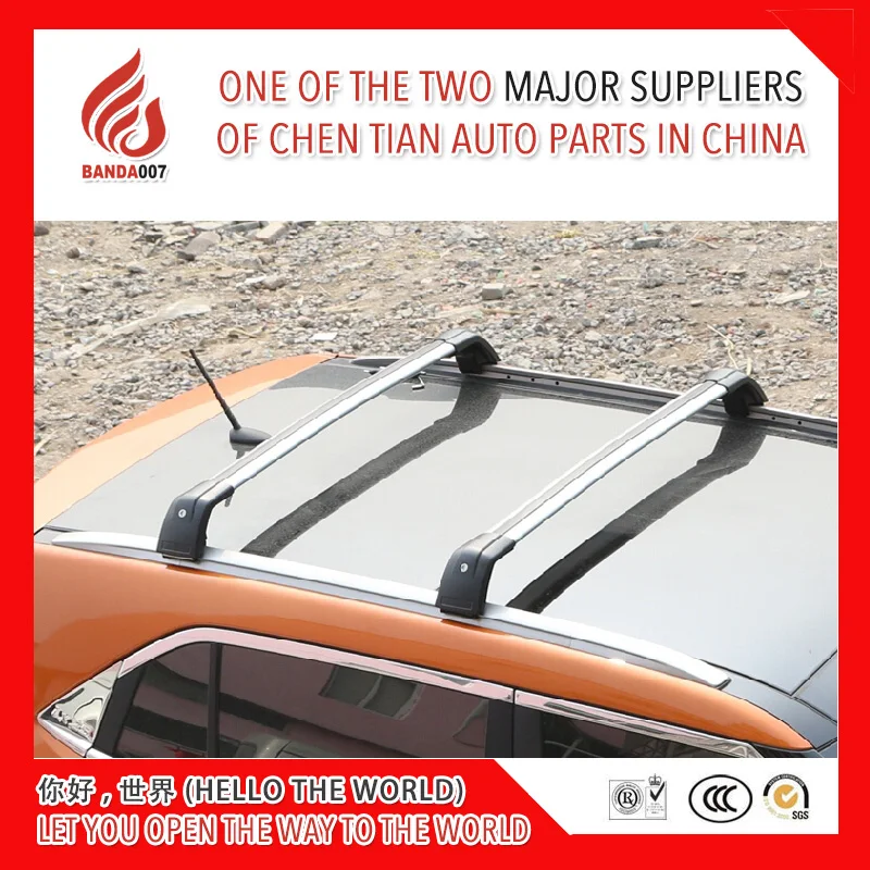 High quality load goods 1 pair price Aluminium alloy silver color roof cross bar for Volvo