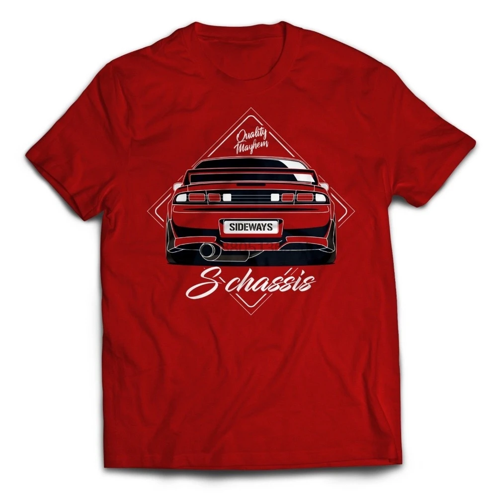 

2019 Hot Sale 100% cotton Classic Japanese car fans S14 S CHASSIS 240SX DRIFT DRIFTING CAR GUY Tee SHIRT