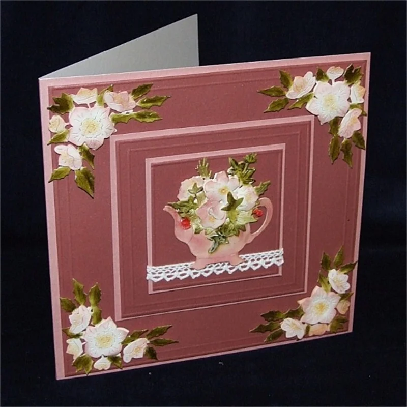 Flower Vase Metal Cutting Dies Stencils for DIY Scrapbooking Decorative Crafts Supplies Embossing Paper Cards Making New 2018