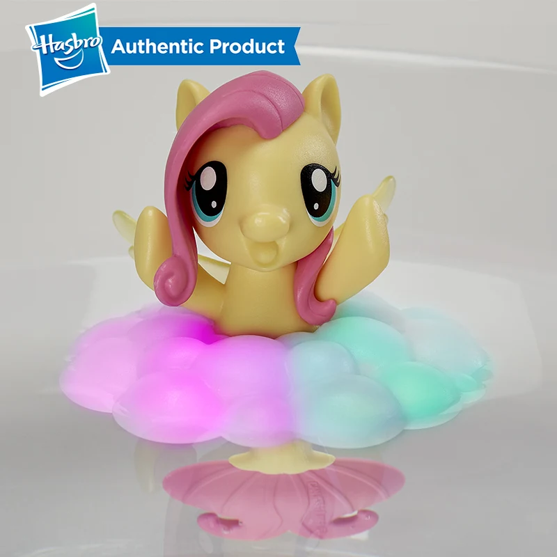 Hasbro, игрушка My Little Pony, радужные огни, Флаттершай, плавающая водная игрушка, морская фигурка с подсветкой для детей в возрасте от 3 лет и старше