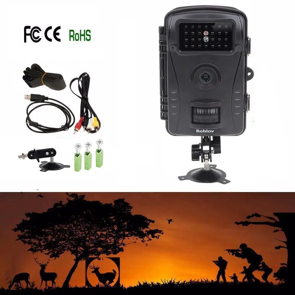 Free Shipping Boblov RD1003 8MP PIR Night Vision IR Game Hunting font b Trail b font