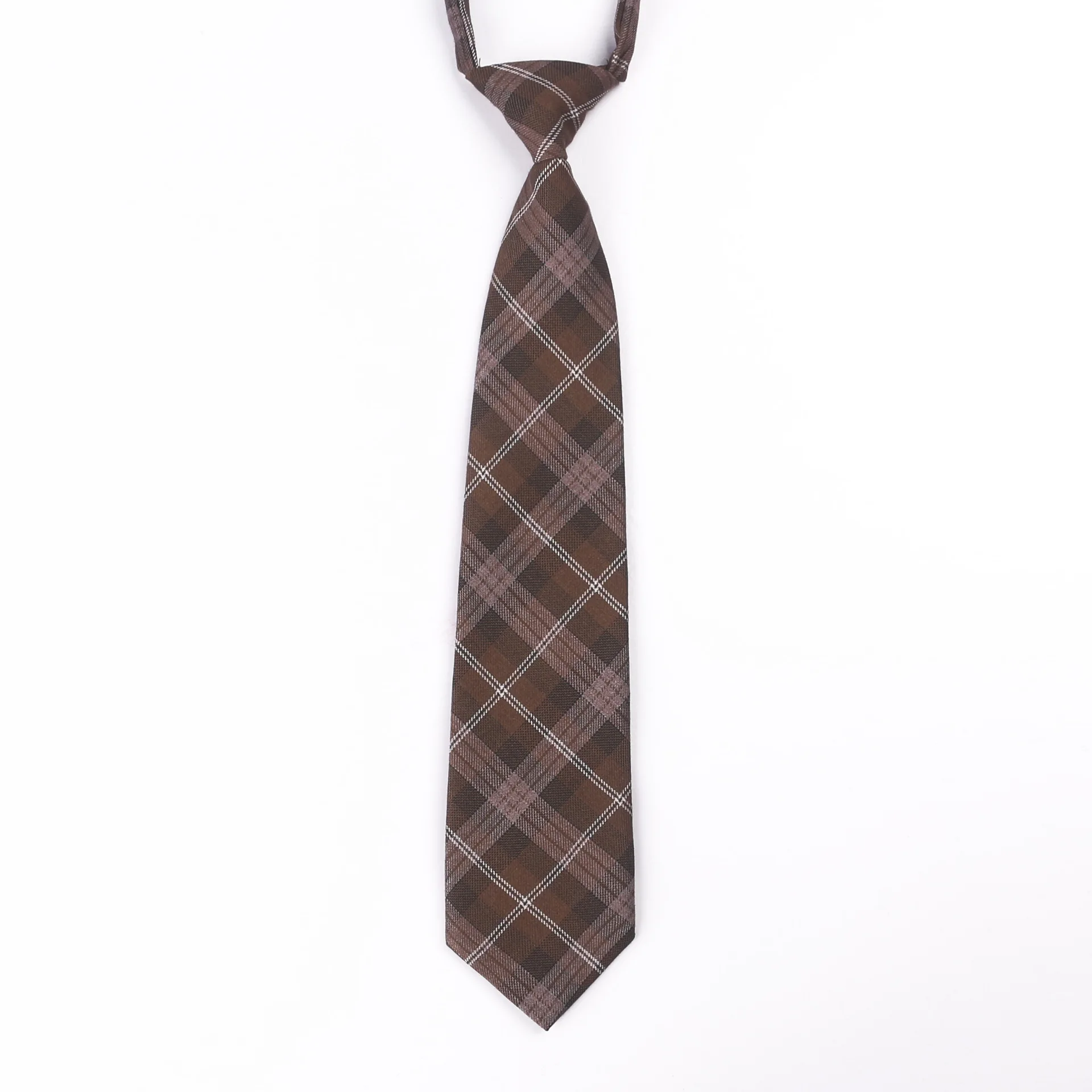 Jk униформы галстук свободный студенческий клетчатый галстук на резиновой резинке галстук хлопок клетчатый японский студенческий униформы галстук модный Индивидуальный - Цвет: CT533C