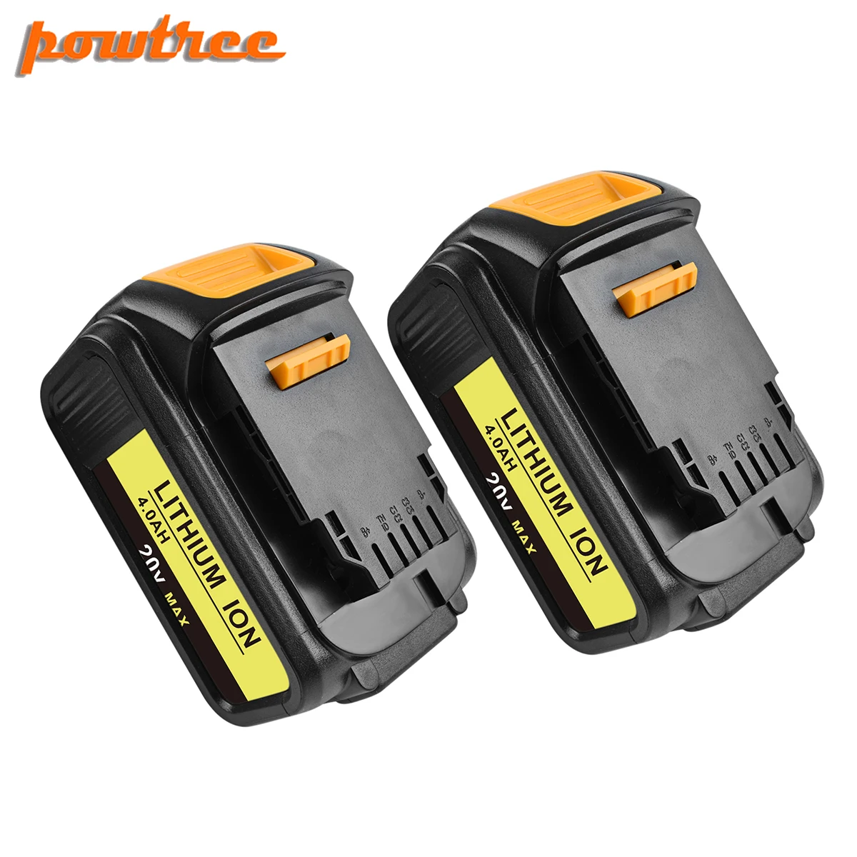 Powtree для DeWalt 20 в 4 0 Ач DCB200 MAX перезаряжаемая батарея электроинструментов замена