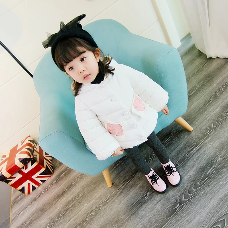 Baby girl Coat In Winter Leisure style Hat the tail flower  Sunflower knit pocket cotton-padded jacket for Kids Children (15)