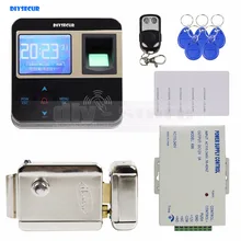 DIYSECUR Fingerprint 125KHz ID Card Reader Electric Lock Door Access Control System Kit + Remote Control