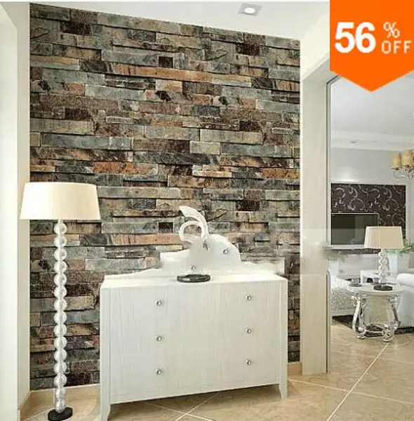 Us 2869 10 Di Scontomoderna Mattoni Di Pietra 3d Carta Da Parati Sala Da Pranzo Cucina Bagno Ufficio Sfondo Muro Di Carta Da Parati Rilievo