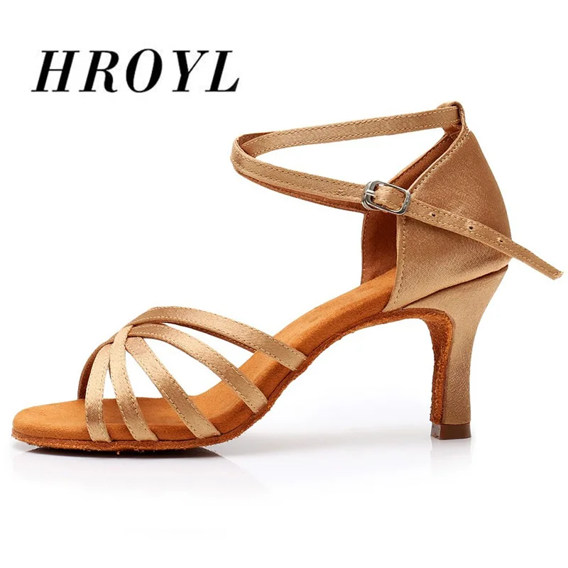 comprar Hot vendas De Cetim PU Mulheres sapatos de dança Latina sapatos de dança de Salão salto alto 5 cm e 7 cm 8 cores para sapatos de dança de mulheres