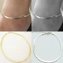 Women Sexy Barefoot Sandals Silver/Gold Elastic Chain Ankle Bracelet Anklet Foot Jewelry Beach Party/Wedding Accessories
