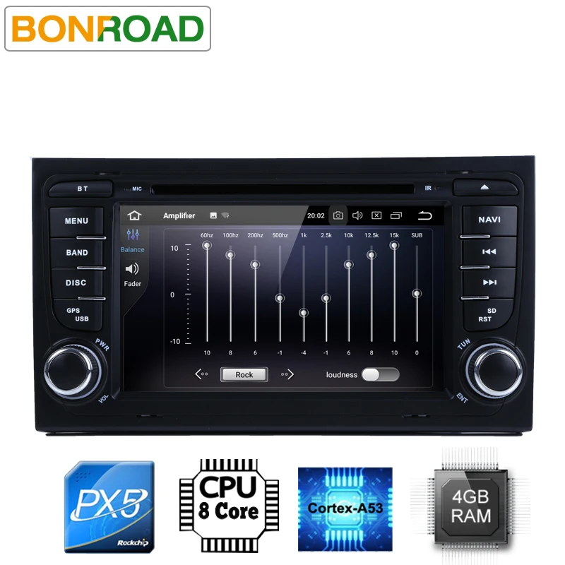 Sale Android 8.0 RK3188 2G RAM 2Din Car DVD Player  For A4 S4 RS4 2002-2008 Quad Core CANBUS WIFI 4G GPS Navigation FM Car Radio Map 4