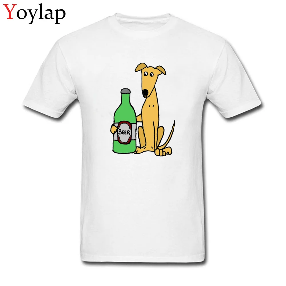Greyhound Dog with Large Beer_white