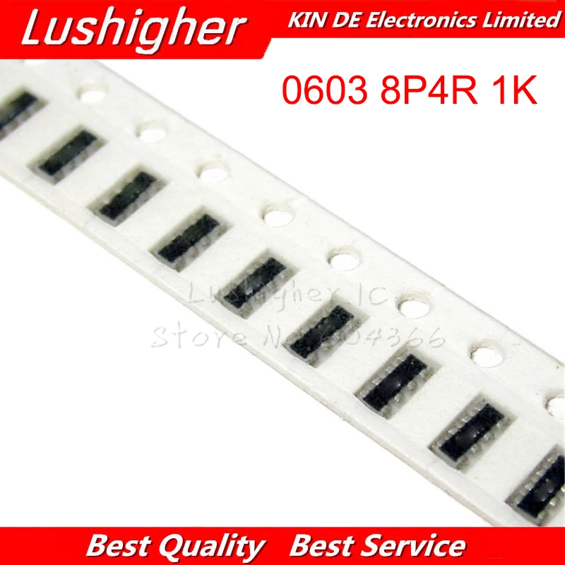 

200pcs 0603 SMD Exclusion 0603 8P4R 2*4P 1K Ohm Network Resistor Array