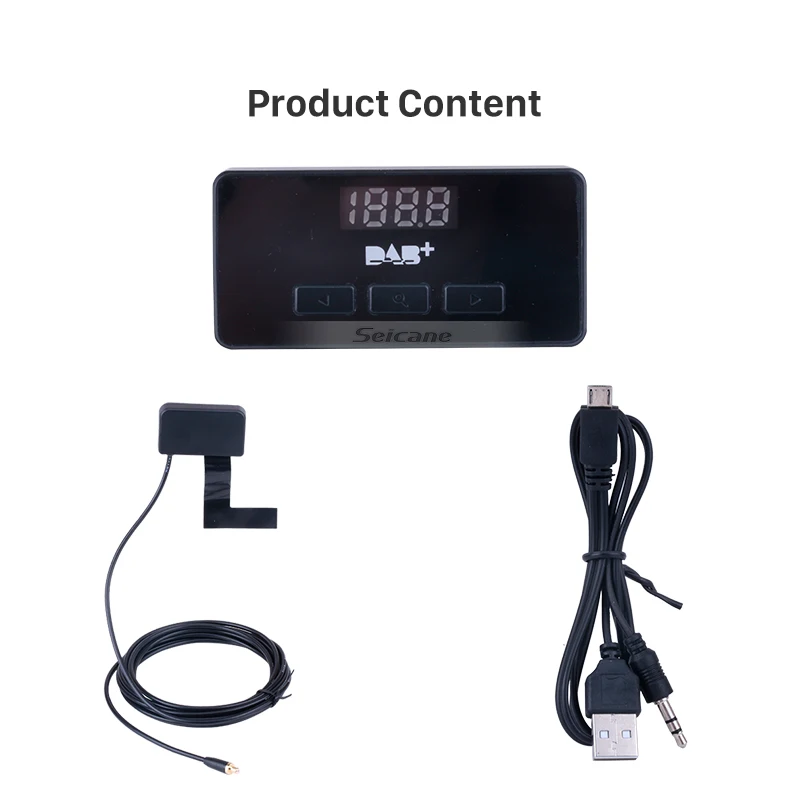 Seicane Топ Автомобильный цифровой радио DAB+ аудио приемник радио тюнер с USB интерфейсом RDS функция