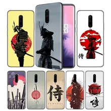 Japanese Samurai Soft Black Silicone Case Cover for OnePlus 6 6T 7 Pro 5G Ultra-thin TPU Phone Back Protective