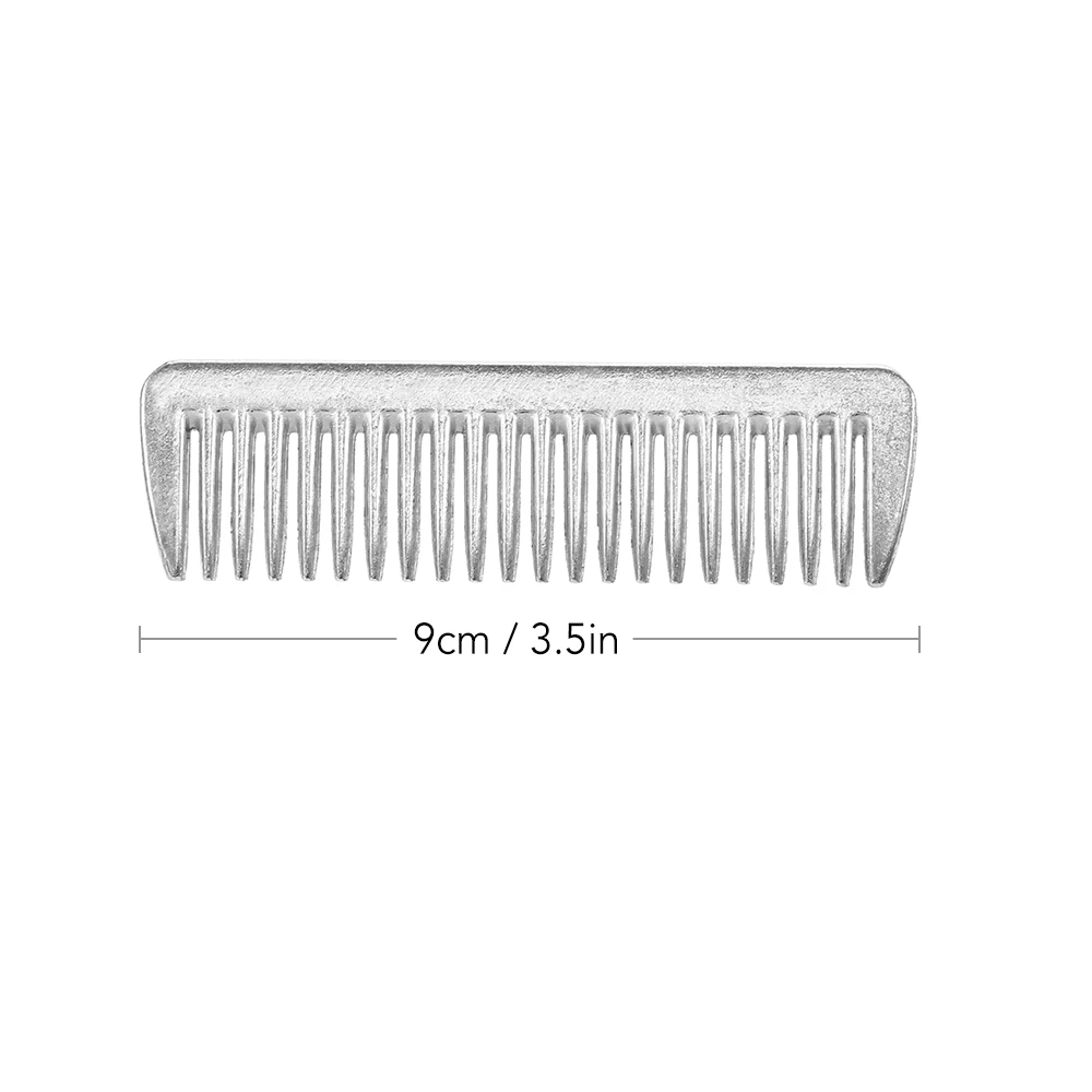 Aluminium Mane Comb One Size Silver Horse Grooming From Melian 