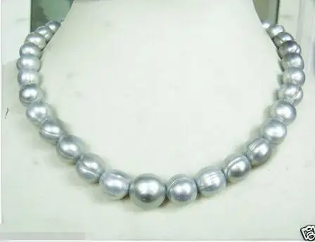 

Hot sale new Style >>>>>NEW 8-9mm SOUTH SEA BAROQUE GREY PEARL NECKLACE 17 INCHES
