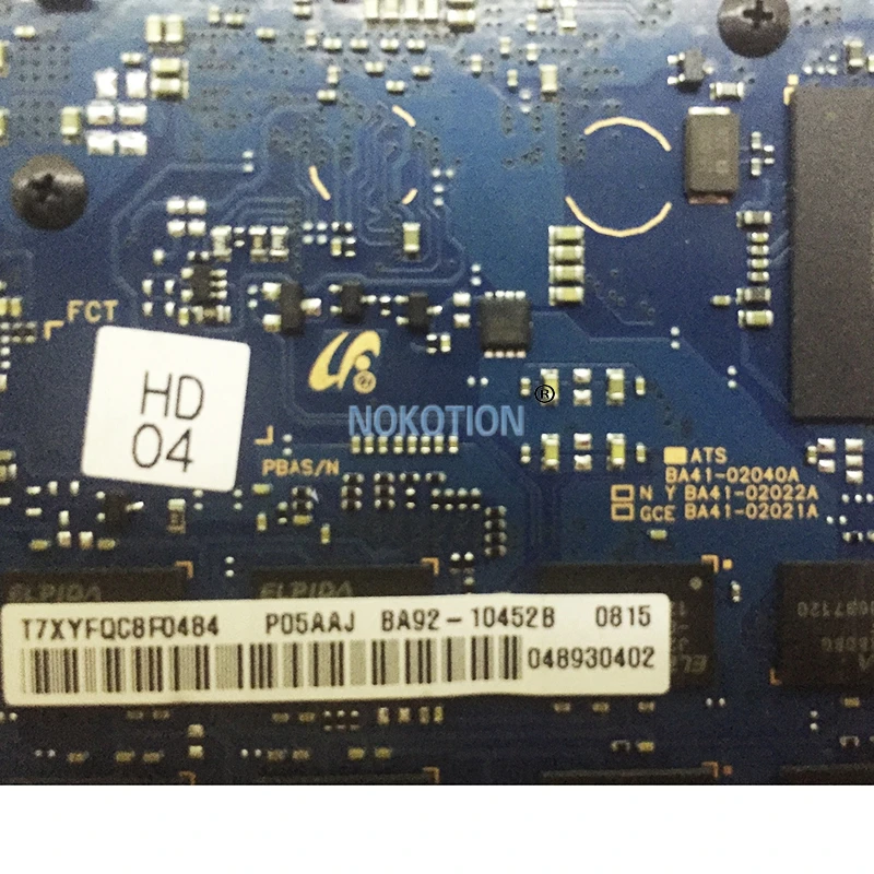 NOKOTION BA41-02021A для Samsung ультрабук NP530U3C NP535U3C Материнская плата ноутбука I5-3317U Процессор бортовой DDR3