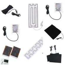 USB заряженный теплый паста колодки водонепроницаемый углеродного волокна грелку безопасный портативный нагревательный коврик-грелка для жилета куртки ткань поставки