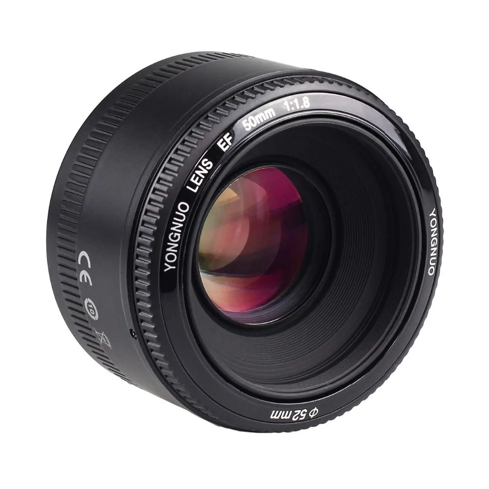 YONGNUO объектив YN50 мм 50 мм F1.8 объектив камеры для Canon для Nikon DLSR объектив камеры