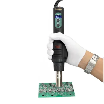 Buy Digital Hot Air Gun Soldering 80-600C 560W DES DES-560B Dormancy Heat Gun Desoldering Station Turbo Cyclone Desoldering Station