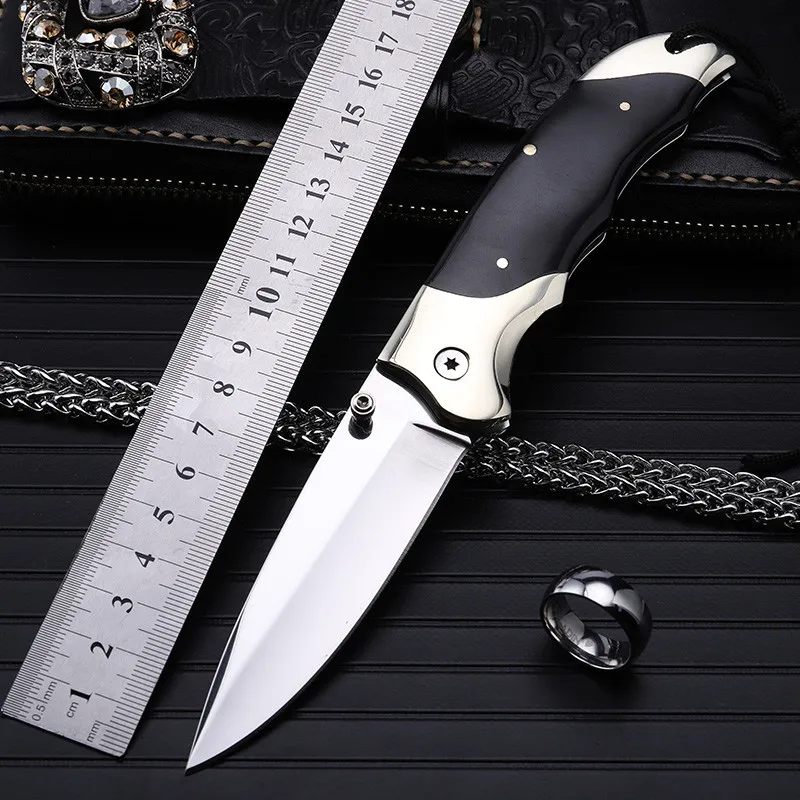 Дешевый Новый Бесплатная доставка Продвижение Качество Товары высокая твердость фиксированный складной нож кемпинг карманный выживание спасател...