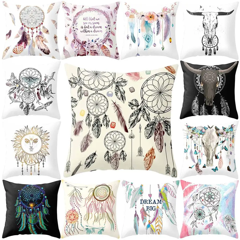 

Dream Catcher Square Throw Pillow Protector Case Cushion Cover Sofa Bed Decor