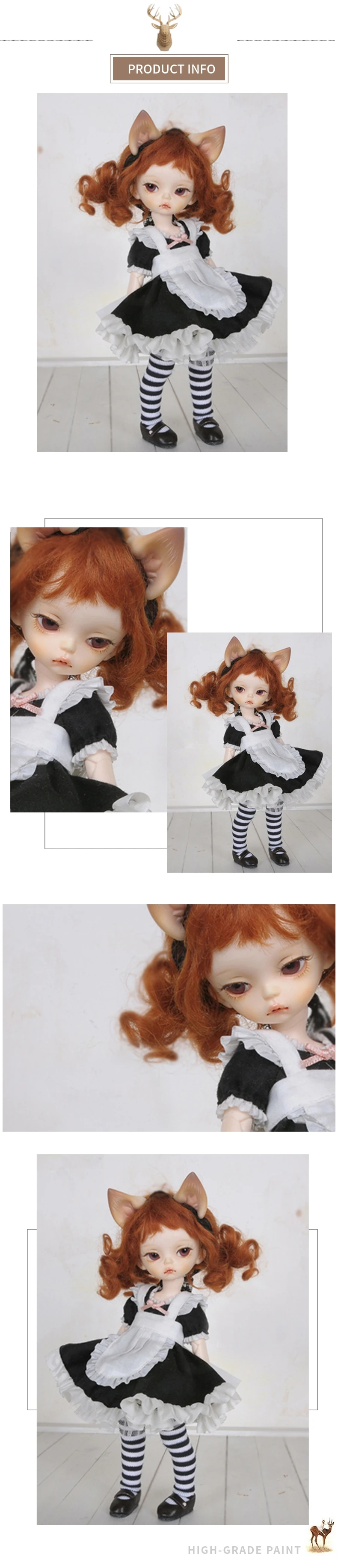 1/bjd кукла-BB baby Lucy кошачьи уши