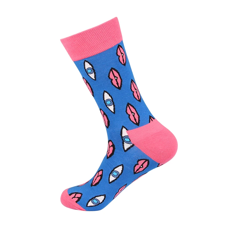 JULY'S SONG Happy Socks, Женские Смешные художественные носки, зимние теплые милые носки для суши с рисунком, пончики, тосты, грейппидж, Sokken