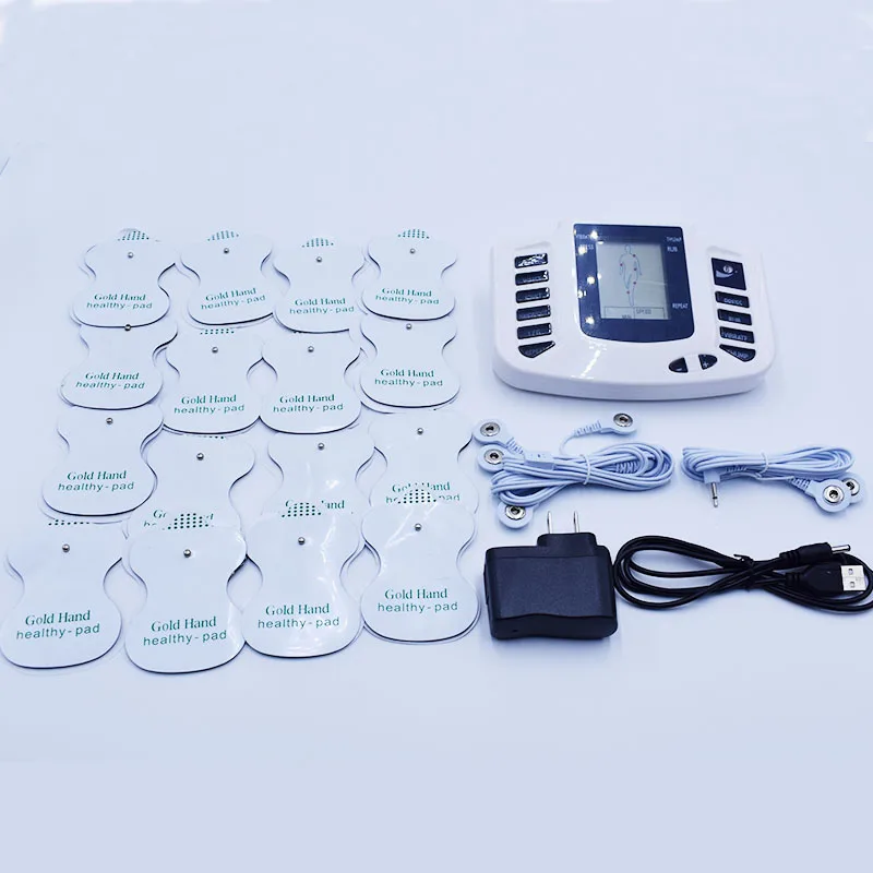 NEW!Health Care Electrical Muscle Body Stimulator Massageador Tens Acupuncture Therapy Machine Slimming Body Massager 16pcs pads NEW!Health Care Electrical Muscle Body Stimulator Massageador Tens Acupuncture Therapy Machine Slimming Body Massager 16pcs pads