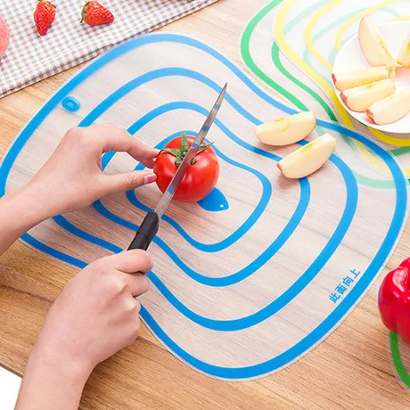 

1Pcs Flexible Kitchen Plastic Chopping Block Cutting Board Breadboard Non-slip Frosted Antibacteria Cutting Block