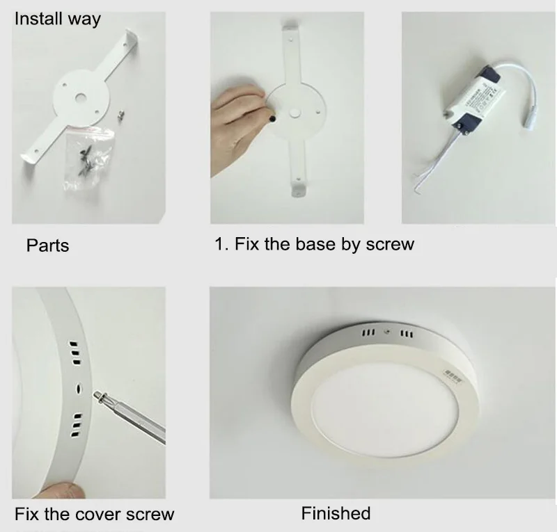 BEYLSION 18W Square LED Panel Light Surface Mounted leds Downlight Ceiling Down 220V 230V AC85-265V lampada LED Lamp to Russia