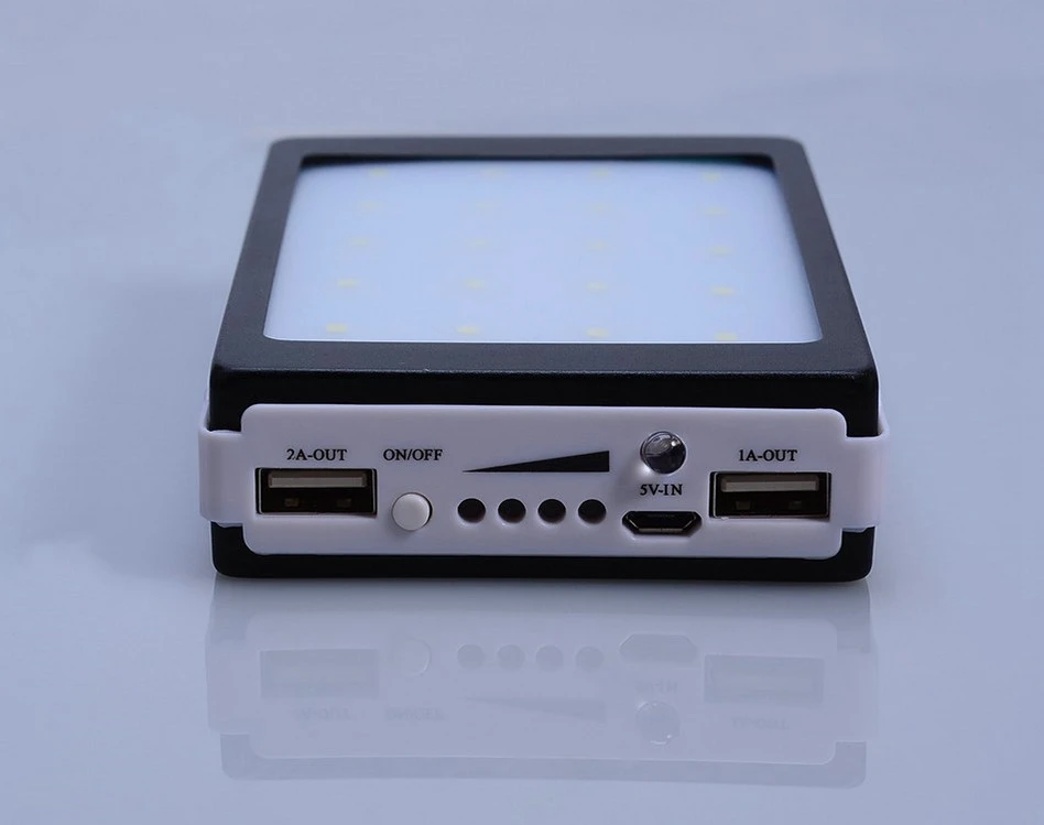 No battery 18650 Solar Power Bank Charger Dual USB Phone Powerbank DIY Box for Samsung iPhone Xiaomi Pover Power Bank Case 10000 (3)