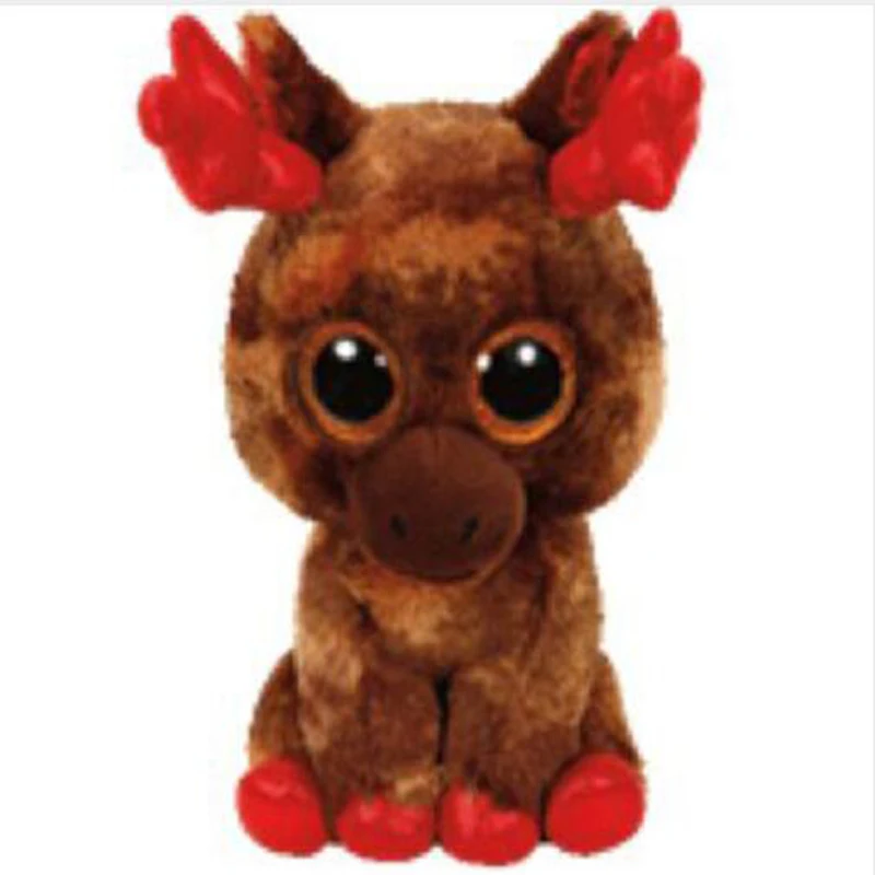 

Ty Beanie Stuffed & Plush Animals Maple Moose Canada Reindeer Toy Doll 15cm