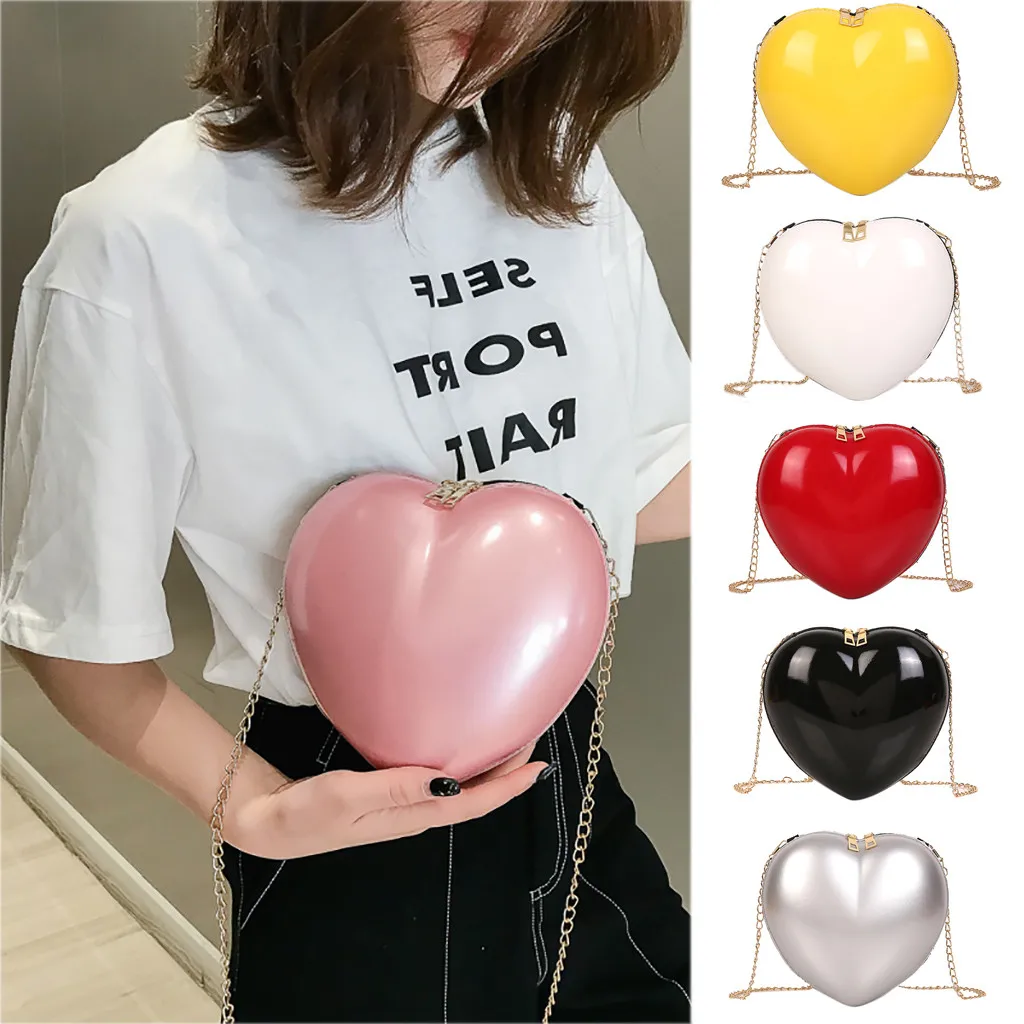 

Xiniu Women Zipper Heart-shaped Crossbody Bag Simple Fashion Shoulder Bag Famous Brand Designer Bags 2019 Fashion#30