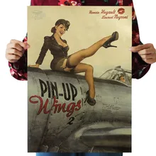 Вторая мировая война красивая девушка оберточная бумага в винтажном стиле постер из фильма карта домашний декор художественные принадлежности ретро-плакаты и принты