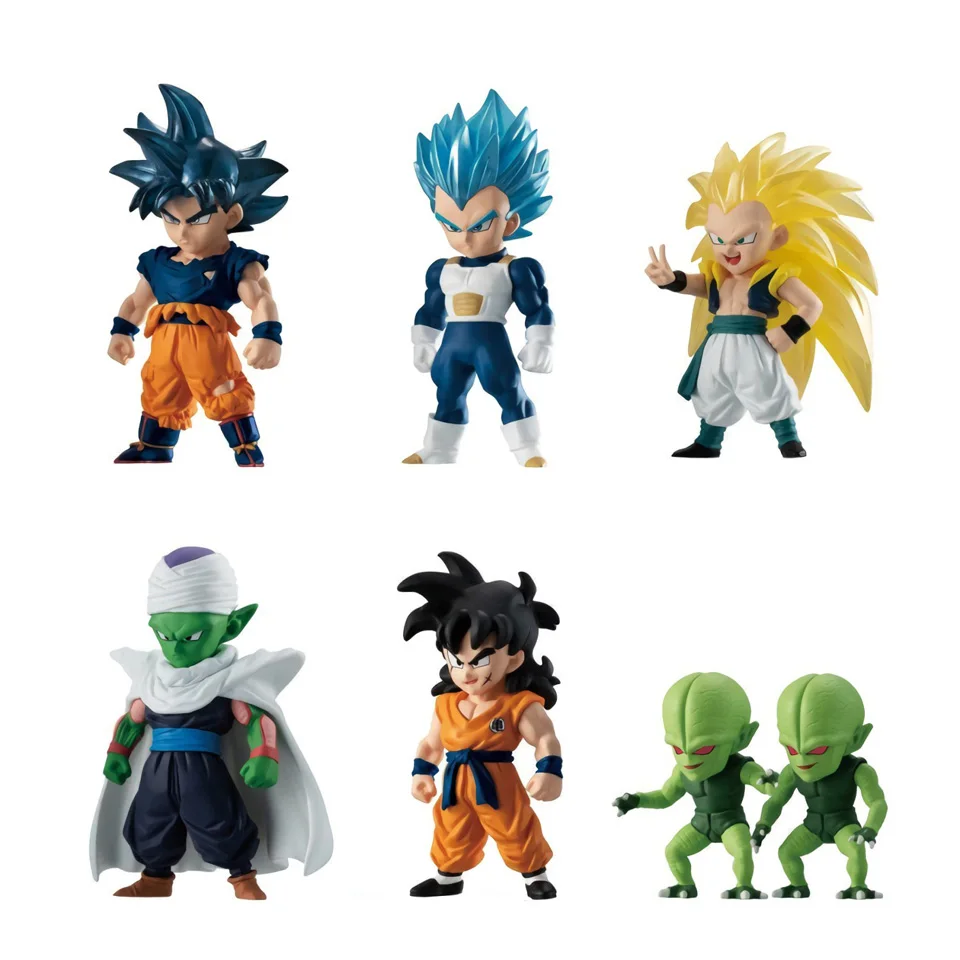 Tronzo 6 шт./компл. Bandai Dragon Ball реклама Гоку ультра Вегета синий Yamcha Gotenks SSJ ПВХ фигурка модель игрушки куклы