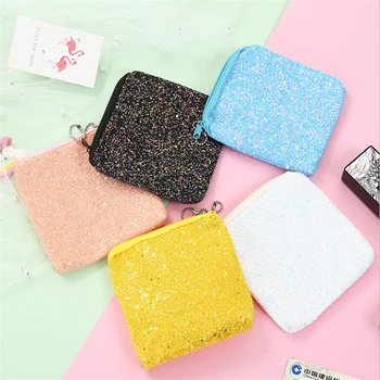 

Fashion Mermaid Sequins Coin Purse Mini Wallet Girl Glittering Purse Women Handbag Party Zipper Clutch Bag Female New