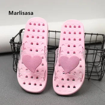 

Marlisasa Vrouwen Pantoffels Lady Fashion Sweet Pink Comfortable Home Bathroom Slippers Women Cute Slippers Casual Slides F5048