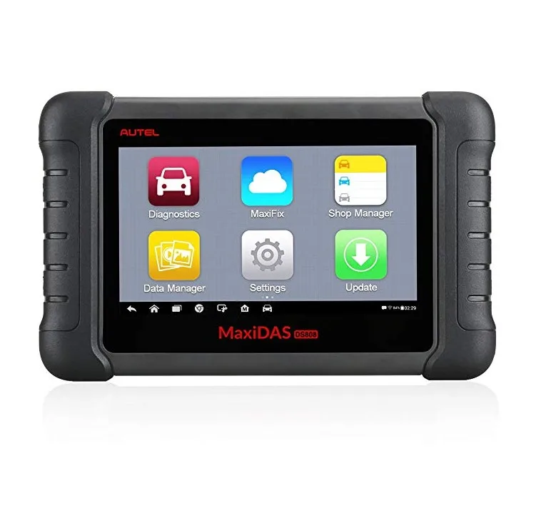 Autel Maxidas DS808(обновленная версия DS708) Автомобильный диагностический инструмент OBD2 сканер с ключом кодирования и многоязычной системой