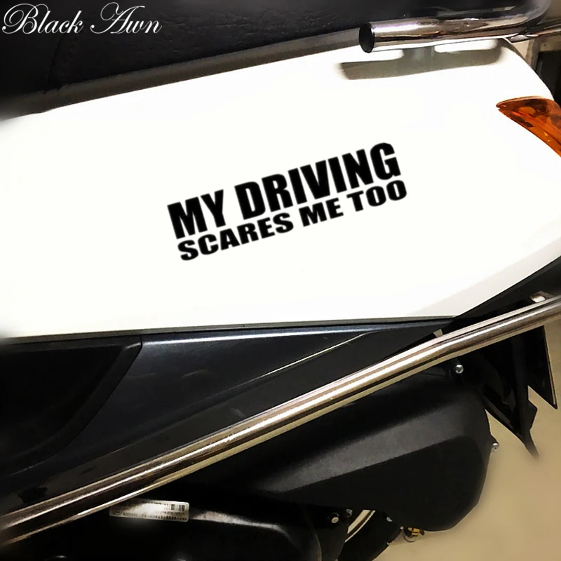 

JDM Joke Funny My Driving Scares Me Too Hellaflush Vinyl Car Sticker Decal D019