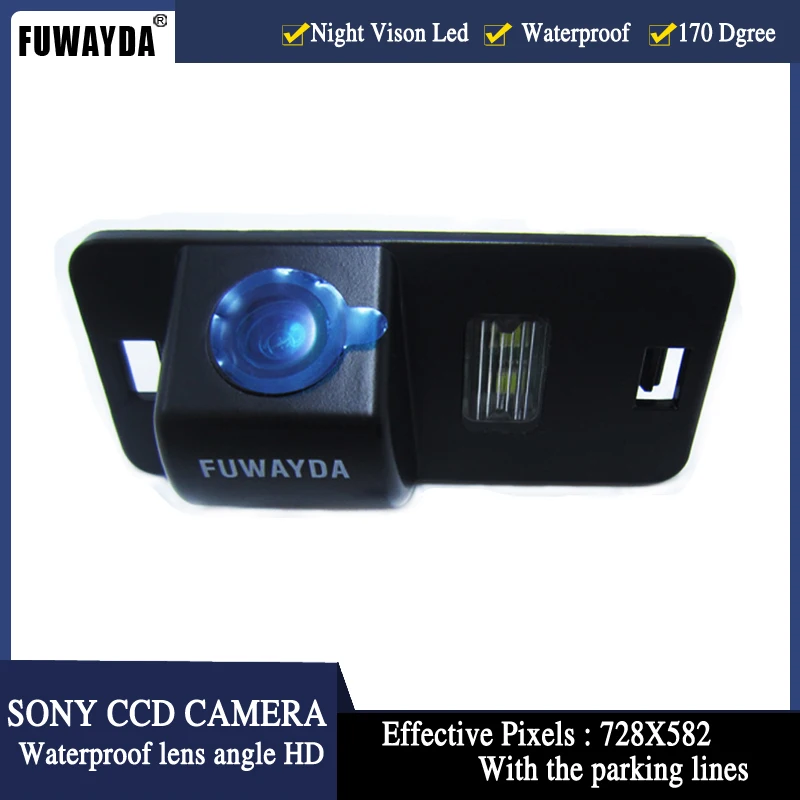 Парковочная камера заднего вида FUWAYDA для SONY CCD резервная Видеосистема с