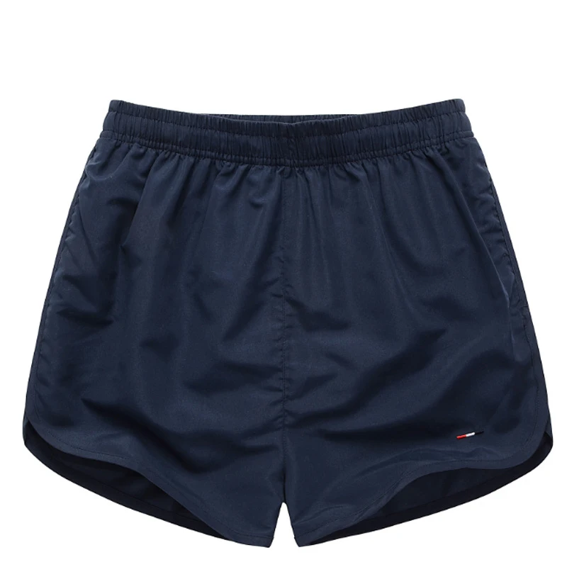 

Men's popular style Solid color 2018 men and women can wear sweethearts outfit Quick-drying polyester beach shorts