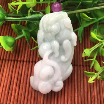

Natural Jade A Bean Green Pendant ep10#