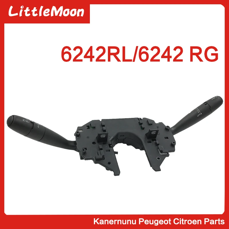 

LittleMoon Original brand new headlight switch Turn signal switch Wiper switch for Citroen C5 6242RG 6242RL