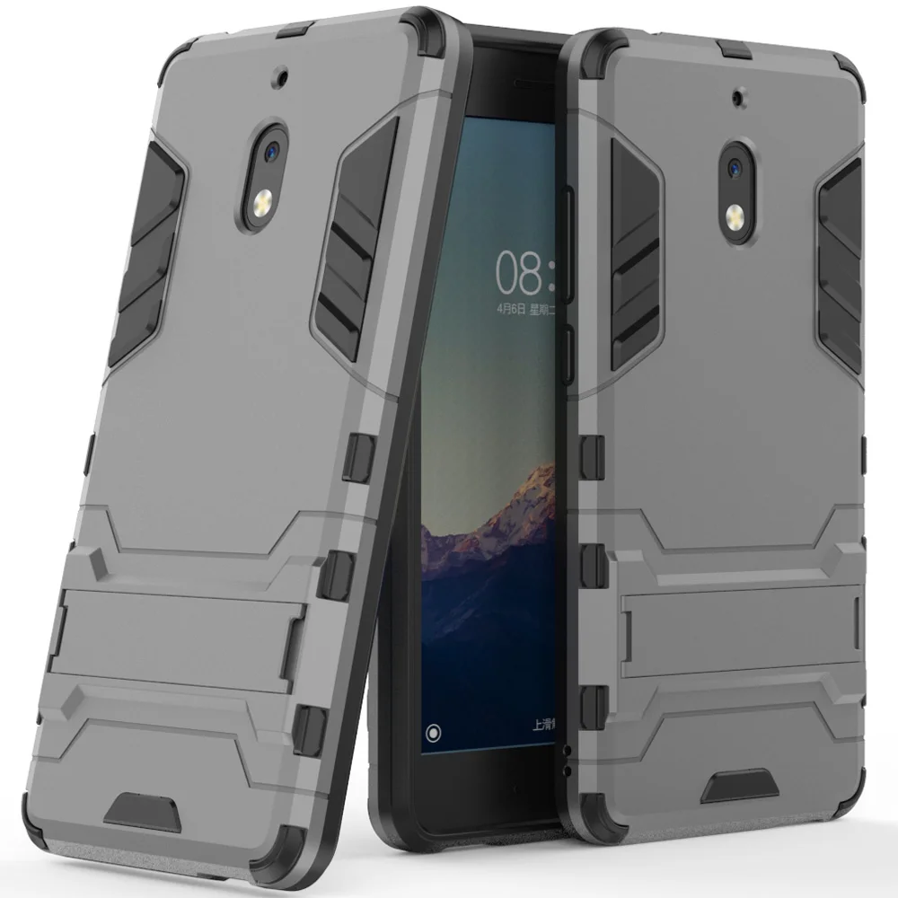 

For Nokia 2.1 2V Case Hybrid Armor Case Anti Drop Protective Dual Layer TPU & Hard Back Kickstand Cover For Nokia 2v / 2.1 2018