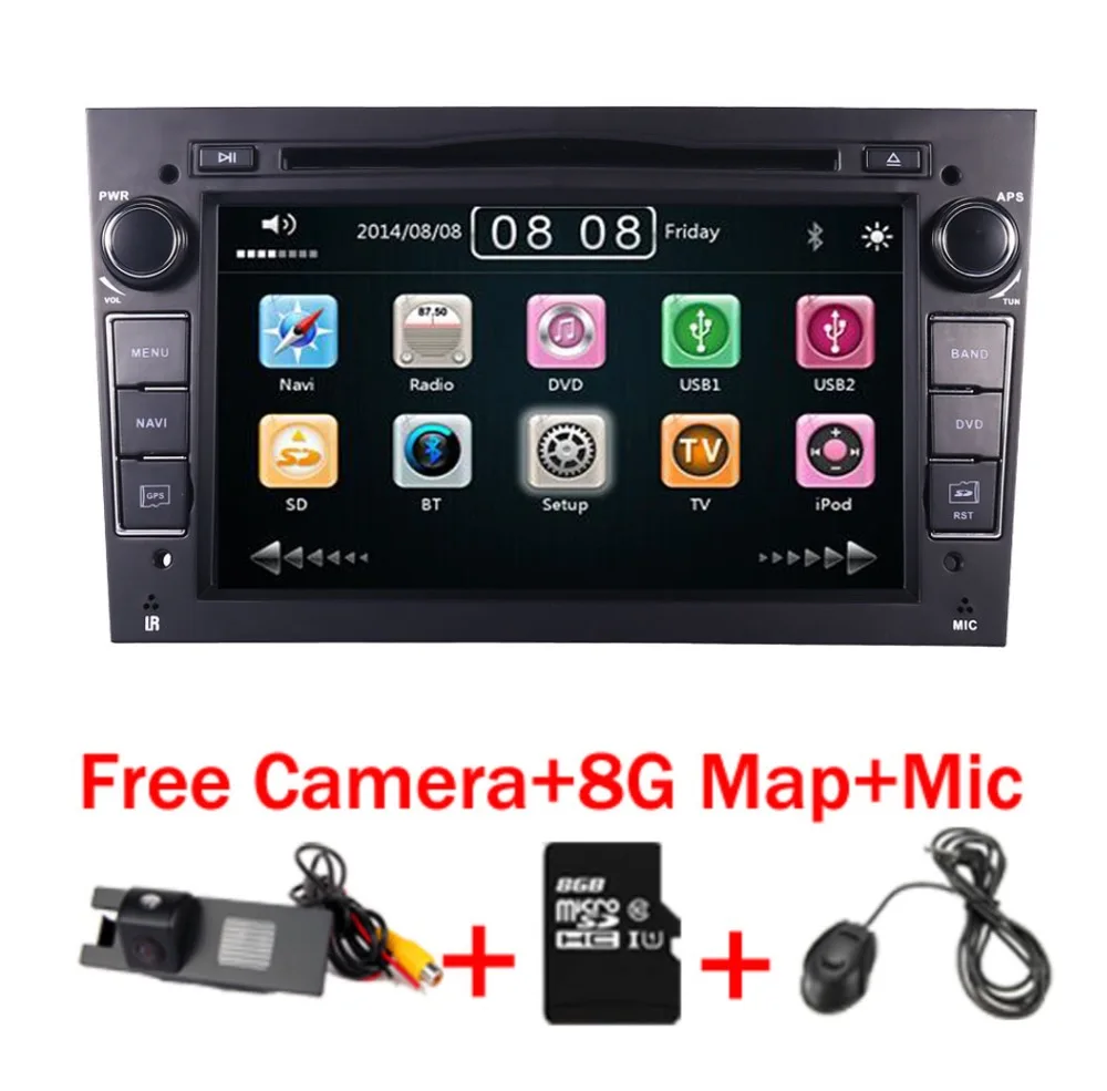 

7" Touch screen Car DVD For Opel Astra Vectra Antara Zafira Corsa GPS Navigation Radio Audio Video USB SD Steering wheel control